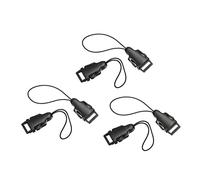 PATIKIL Caméra Courroie Boucles Connecteur, 6Pcs ABS Plastique Rapide Libération Cou Epaule Courroie Boucle Adaptateur pour Extérieur Photographie Caméra Binoculaire Œillet, Noir