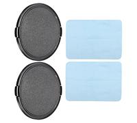 PATIKIL Caméra Lentille Capuchon, 2 Paquet Côtés Pouce Avant Lentille Couverture avec Microfibre Nettoyage Tissu pour 95mm Fil Universel DSLR Lentilles