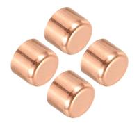 PATIKIL Capuchon de Tuyaux Cuivre 4pcs, Bouchons d'Extrémité de Raccord, Embouts de Tuyau pour Soudage Raccordements de Plomberie Tube Climatisation, 19.07x17mm (Diametre x Hauteur)