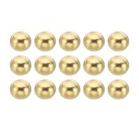 PATIKIL Capuchon Écrous Bouton Laiton, M3x0,5 Filetage 10mm 15 Pcs | Boule Lampe Décoratif Vis Bouchons Écrou Couvercle Écrou pour Mobilier Éclairage ou DIY Projet