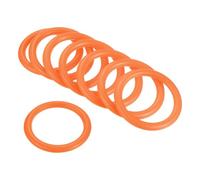 PATIKIL Carnaval Lancer Anneaux Anneaux 4cm ID, 24 Paquet Plastique Cerceau pour Externe Fête Jeu Faveur Cabine, Orange