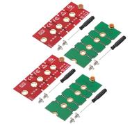 PATIKIL Carte D'Extension M2 NVME SSD Adaptateur Conversion 2230 2242 2260 2280, 4Pcs Adaptateur D'Extension M.2 Changement Taille Longue avec Tournevis pour Maison, Rouge Vert