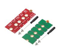 PATIKIL Carte D'Extension M2 NVME SSD Adaptateur De Transfert 2230 2242 2260 2280, 2Pcs Adaptateur D'Extension M.2 Changement en Taille Longue avec Tournevis pour Bureau, Rouge Vert