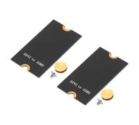 PATIKIL Carte D'Extension M2 NVME SSD Adaptateur De Transfert 2242-2280, 2Pcs Adaptateur D'Extension M.2 Changement en Taille Longue avec Tournevis pour Bureau Maison, Noir
