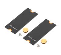 PATIKIL Carte D'Extension M2 NVME SSD Transfert 2230-2280, 2Pcs Adaptateur D'Extension M.2 Changement vers Taille Longue avec Tournevis pour Maison Bureau Cybercafés, Noir
