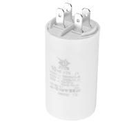 PATIKIL CBB60 10uF Condensateur de Démarrage, AC 450V 4 Broches 50/60Hz Double Insertion Cylindre Fond pour Climatisation, Pompe à Eau, Moteur de Ventilateur Étoile 64 x 35mm