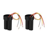 PATIKIL Cbb60 5+3Uf Fonctionnement Condensateur, 2pcs Ac 450V 4 Fils 50/60Hz Cylindre 1.95 X 3pouce pour Eau Pompes, Lavage Machines, Auto Amorçage Pompe Moteur Démarrage