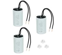 PATIKIL CBB60 7uF Condensateurs De Marche, AC 450V 2 Fils 50/60Hz Cylindre 60x35mm Pour Pompes À Eau, Machines À Laver Démarrage Moteur, 3Set