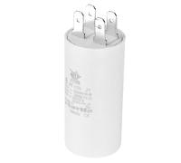 PATIKIL CBB60 8uF Condensateur de Démarrage, AC 450V 4 Broches 50/60Hz Double Insertion Cylindre Fond pour Climatisation, Pompe à Eau, Moteur de Ventilateur Étoile 62 x 30mm