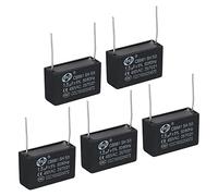 PATIKIL CBB61 Plafond Ventilateur Condensateur, 5Pcs 1.5uF 450V AC 50/60HZ avec 2Pins 36x12x22mm pour Air Conditioner Ventilateur Moteur Démarrage Marche Condensateurs