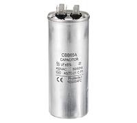 PATIKIL Cbb65 55Uf Fonctionner Condensateur, 55Mfd 1pcs Ac 450V 6 Broches Aluminium Boîtier Moteur Démarage Condensateur pour Air Climatiseur Compresseur Moteur,1.95 X 4.88pouce
