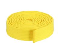 PATIKIL Ceinture de classement colorée de Taekwondo 1,5" x10,5 Pieds 3,2 m, Ceinture de Judo Karaté en Coton pour l'enseignement de l'entraîneur, Jaune