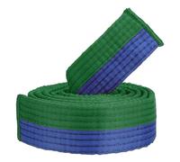 PATIKIL Ceinture de Classement Colorée de Taekwondo, 1,6" x5,2 Pieds 1,6 M Ceinture en Polyester pour Arts Martiaux Judo Karaté pour l'enseignement et la Pratique des Entraîneurs, Vert-Bleu