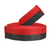 PATIKIL Ceinture de Classement Colorée de Taekwondo, 1,6" x8,5 Pi 2,6 M Ceinture en Polyester pour Arts Martiaux Judo Karaté pour Enseignement et Pratique des Entraîneurs, Rouge-Noir