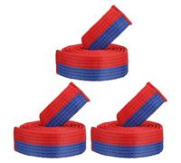 PATIKIL Ceinture de Classement Colorée de Taekwondo, 3 Pcs 1.6" x5Ft 1.6M Ceintures de Karaté de Judo d'arts Martiaux de Polyester pour Pratique d'Enseignement d'Entraîneur, Bleu et Rouge