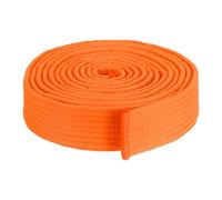 PATIKIL Ceinture de classement colorée en Taekwondo 1,6" x 11,2 Pieds 3,4 m, Ceinture de Judo Karaté en Coton pour Enseignement et Pratique de l'Entraîneur, Orange