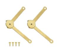 PATIKIL Charnière de Soutien de Couvercle 68 x 8mm, 2 Pcs Charnière de Support de Couvercle en Métal, Rotative à 180 Degrés pour Armoire, Boîte à Bijoux, Décoration de Valise, Doré