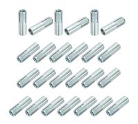 PATIKIL Chevilles d'ancrage M12, 25 Pcs Acier au carbone zingué, boulons d'expansion interne pour béton solide, filetage forcé pour plaques de plâtre et béton solide, argenté.