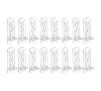 PATIKIL Chevilles De Support D'Étagère À Verrouillage, 20 Pcs Chevilles D'Étagère Clips De Support Pour Trou De Cheville De 5 Mm De Diamètre Étagère Épaisse De 5/8 Pouce (16 Mm)