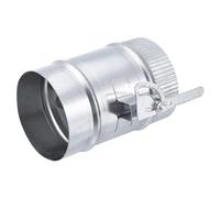 PATIKIL Clapet Coupe-Feu avec Manchon 4 Pouces Poignée de Réglage pour Hvac | Soupape de Contrôle de Débit D'Air de Ventilation de Volume de Conduit, en Métal Galvanisé