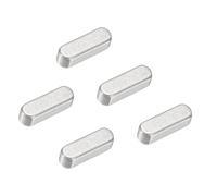 PATIKIL Clavette À Bout Rond 14x4x4 mm, 5 Pcs Acier Inoxydable Arbre De Transmission Parallèle Clavette Pour Fixations Industrie Mécanique, Ton Argenté