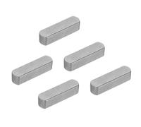 PATIKIL Clavette Plate À Bout Rond 30x8x7 Mm5 Pcs Acier Au Carbone Pour Arbre De Transmission Parallèle Industrie Mécanique Des FixationsNoir Carbone