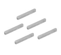 PATIKIL Clavette Plate À Bout Rond 35x5x5 Mm5 Pcs Acier Carbone Arbre De Transmission Parallèle Pour Fixations Industrie MécaniqueNoir Carbone