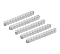 PATIKIL Clavette Plate À Bout Rond 50x5x5 Mm5 Pcs Clavette Parallèle En Acier Au Carbone Pour Arbre De Transmission Pour Fixations Industrie MécaniqueNoir Carbone
