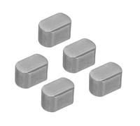 PATIKIL Clavette Plate À Bout Rond 6x4x4 Mm5 Pcs Clavette D'Arbre De Transmission Parallèle En Acier Au Carbone Pour Fixations Industrie MécaniqueNoir Carbone