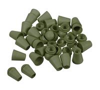 PATIKIL Cloche Extrémité Bouchon 100Pcs Cordon Corde Verrou pour Cordon Serrage Sac Olive