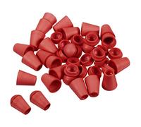 PATIKIL Cloche Fin Bouchon 100Pcs Cordon Corde Serrure pour Cordon Serrage Sac Rouge