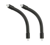 PATIKIL Col de cygne de 6 pouces, 2 pièces 1/4"-20 Mâle à Mâle Métal Universel Tuyau Flexible Bras Col de Cygne Extension Support pour Caméra d'Action, Téléphone, Microphone, Noir