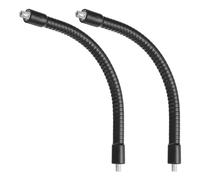 PATIKIL Col de Cygne de 8", 2 Pièces 1/4"-20 Mâle à Mâle Filetage Métal Universel Tuyau Bras Flexible Col de Cygne Tube Extension Support pour Caméra d'Action, Téléphone, Microphone, Noir