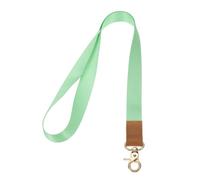 PATIKIL Collier de Cou, 1 Ensemble de Long Cordon de Badge D'Identité avec Mousqueton pour Enseignant Femmes Hommes Porte-Clés Cordon pour Portefeuille Clés Sifflet, Vert Clair