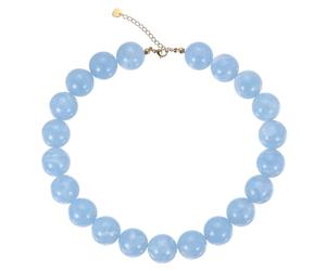 PATIKIL Collier ras-du-cou en perles acrylique bleu ciel | Coloré et gros, style bohème tendance, déclaration de mode, ajustable, pour femme, été, pour plage vacances anniversaire
