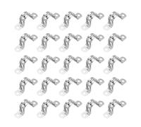 PATIKIL Collier rigide pour tuyau 27mm, 25 Pcs Collier pour conduit en acier inoxydable 304 support U à 2 trous collier pour tube fixation tuyau câble fil (1-1/9")