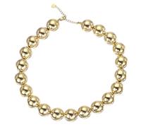 PATIKIL Collier Rond Acrylique Doré à perles gros bohème ajustable | Mode déclaration, Tendance, Style coloré, d'été, pour femmes, pour plage vacances anniversaire, style ras du cou