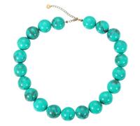 PATIKIL Collier Vert Acrylique Gros Perlé Réglable Rond Coloré Été | Bohème, Tendance Mode, Déclaration Mode, pour Femme, pour Plage, Vacances, Anniversaire, Ras de Cou