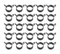 PATIKIL Colliers de serrage à ressort pour tuyau de 16-18mm de diamètre extérieur, 25 Pack Clips de bande de tension constante en silicone pour tuyau d'air en silicone, tuyau d'eau, noir