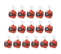 PATIKIL Compteur Clics, 16 Pièces 4 Chiffres Compteur Clics Manuel Mécanique Portable pour Coaching Tricot, Golf, Tours, Pêche, Rouge