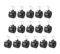 PATIKIL Compteur Clics, 16 Pièces 4 Chiffres Compteur Clics Mécanique Portable pour Coaching Tricot, Golf, Tours, Pêche, Noir