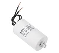 PATIKIL Condensateur de démarrage CBB60 18uF, AC 450V 2 Fils 50/60Hz Cylindre Bas avec Vis M8 x 13mm pour Machine à Laver, Moteur de Pompe à Eau, 72 x 40mm, Blanc