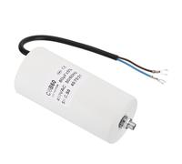 PATIKIL Condensateur De Démarrage Cbb60 De 80Uf, Ac 450V, Bornes En Forme U, Fils De Connexion, 50/60Hz, Fond Cylindrique Avec Vis M8 Pour Machine Laver, Pompe Nettoyage, Moteur Étoile.