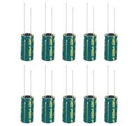 PATIKIL Condensateurs Électrolytiques 10V 3300uF, 10Pcs 10x20mm Condensateurs Électrolytiques Aluminium Haute Fréquence Pour TV, LCD Monitor, Réfrigérateur, Circuit Boards, Green