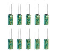 PATIKIL Condensateurs Électrolytiques 25V 820uF, 10Pcs 10x20mm Aluminium Haute Fréquence Pour TV, LCD Monitor, Refrigerator, Circuit Boards, Green