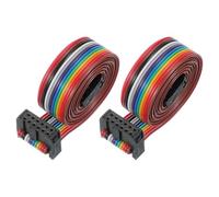 PATIKIL Connecteur IDC 12 Broches Câble Plat Ruban Pas De 2.54 Mm Longueur 1000 Mm Largeur 15 Mm 2 Pcs Double Rangée Câble Données Femelle À Femelle Pour Disque Dur IDE Imprimante DIY