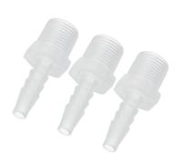 PATIKIL Connecteur mâle 3/8" G x Barb 1/4", 3 pièces Raccord de Tuyau en Plastique Raccord de Tuyau Industriel Barb vers raccord de Tuyau Connecte pour l'eau Liquide Air Fuel