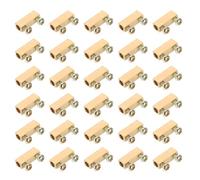 PATIKIL Connecteurs de fil à écrou de borne, 15.2x4.6x6.1mm, 30 pièces 10 A, kit de connexion rapide de câblage de jonction en laiton avec vis, ton laiton