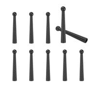 PATIKIL Conseils pour Bolo Tie, 10 Pièces 2 Pouces de Long Embouts de Cordon de Remplacement en Alliage pour Fournitures de Bolo Tie pour l'Artisanat DIY Décoration de Vêtements, Noir