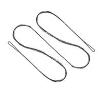 PATIKIL Corde d'arc Recurve, Corde d'arc de Remplacement 14 Brins pour Arc Long pour Équipement de Tir à l'arc Universel, Noir AMO 58" (Réel 54")